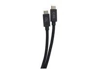USB kabel - USB-C (M) do USB-C (M) - Thunderbolt 4 - 90 V - 5 A - 1 m - podpora 8K60Hz, podpora 4K60Hz, podpora Gigabit Ethernet, napájení USB (240 W) - černá
