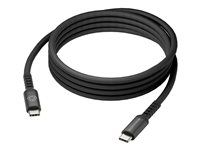 USB kabel - USB-C (M) do USB-C (M) - 2 m - braided, až 100W nabíjecí výkon - černá