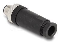 M12 Connector A-coded 3 pin male for mou