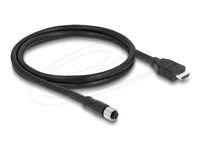 M12 Cable A-coded 17 pin female to HDMI
