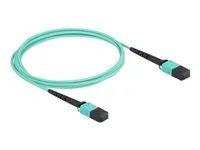 Dálkový kabel - multirežim MPO (F) do multirežim MPO (F) - 2 m - 3 mm - optické vlákno - 50 / 125 mikron - OM4 - neobsahuje halogen - vodě - barva