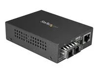 Ethernet Over Fiber (MCMGBSCSM10) - Konvertor médií s optickými vlákny - 1GbE - přes vláknová optika - 1000Base-LX, 100Base-TX, 1000Base-T - RJ-45 / jednoduchý režim SC - až 10 km - 1310 nm