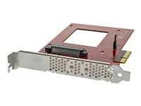 x4 PCIe - For 2.5" U.2 NVMe SSD - SFF-8639 PCIe Adapter - U.2 SSD - PCIe SSD - U.2 drive (PEX4SFF8639) - Adaptér rozhraní - 2.5" - Ultra M.2 Card - PCIe 3.0 x4 - červená - pro P/N: BNDTB10GI, BNDTB210GSFP, BNDTB310GNDP, BNDTB410GSFP, BNDTB4M2E1, BNDTBUSB3142