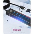 RAIDSONIC ICY BOX USB Hub, 7port, USB A+C/ 4xA+3C