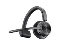 Voyager 4300 UC series - náhlavní souprava - náhlavní - Bluetooth - bezdrátový, kabelové - USB-C - černá - certifikováno pro Microsoft Teams