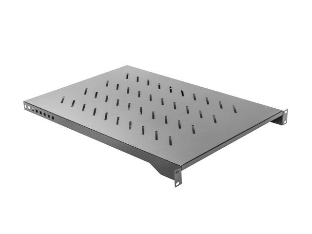 LANBERG19" pevná police 1u/483x700mm max. nosnost do 15 kg černá