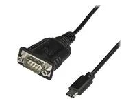 Up to 921.6 Kbps Baud (ICUSB232PROC) - USB / sériový kabel - DB-9 (M) do USB-C (M) - 40 cm - černá
