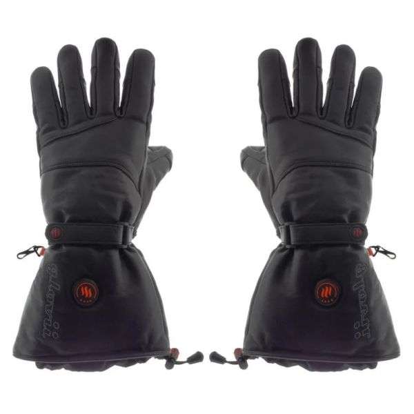 GLOVII Ski Leather, Vyhřívané rukavice, L, černá