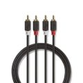 Kabel 2x Cinch konektor/2x Cinch konektor 5m NEDIS CABW24200AT50