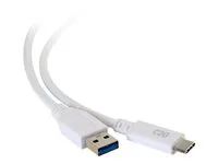 USB 3.2 - 5Gbps - White - M/M - USB kabel - USB typ A (M) do USB-C (M) - USB 3.1 - 30 V - 3 A - 1.83 m - bílá