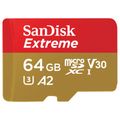 SanDisk Extreme SDXC 64GB 170MB/s V30 + ada