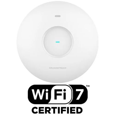 Grandstream GWN7672 AP, Wi-Fi 7 BE11000, 802.11be, 2x2:2 MU-MIMO, MRU, 2x5G Ethernet WAN/LAN,BT