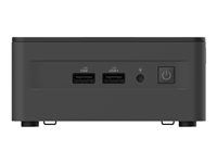 Barebone - mini PC 1 x Core i7 1260P / až 4.7 GHz - RAM 0 GB - grafika Intel Iris Xe Graphics - Gigabit Ethernet, 2.5 Gigabit Ethernet, Bluetooth 5.2, IEEE 802.11ax (Wi-Fi 6E) - černá