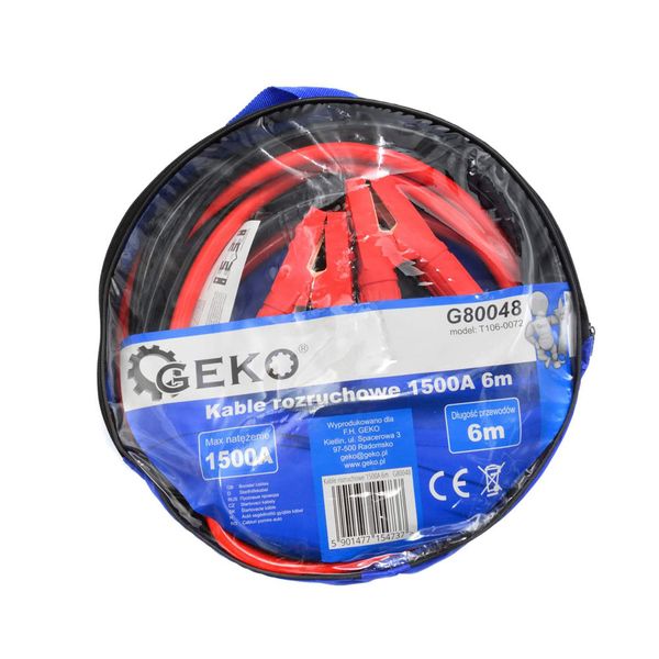 Startovací kabely 1500A 6m GEKO G80048