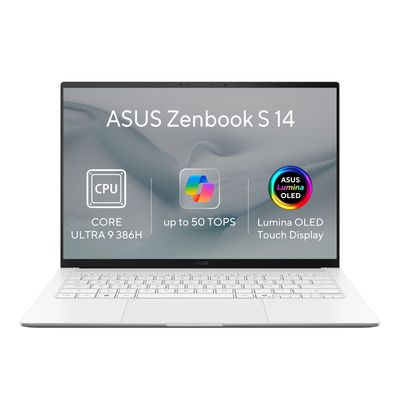 ASUS Zenbook S14 OLED/UX5406AA-OLED431XZ/U9-386H/14"/2880x1800/T/32GB/1TB/Intel int/W11P/White/2R