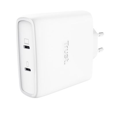 Trust maxo 100W 2P usb-c gan charger wht