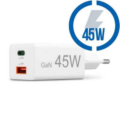 HAMA Rýchlonabíjačka, USB-C/A PD/QC 45W