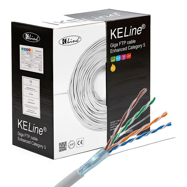 KELINE Kabel FTP (F/UTP) 4x2xAWG24 Cat 5E LSOH 305