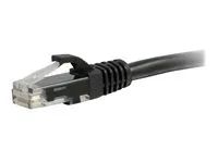 Patch kabel - RJ-45 (M) do RJ-45 (M) - 30 cm - UTP - CAT 5e - lisovaný, provedení bez hrbolků, licna - černá