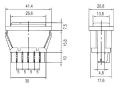 Přepínač kolébkový auto 20 A/12 V DC prosvětlený