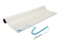 25" x 27.5" Electrical Grounding Desk Pad - For Home or Work - Beige (M3013) - Desktop anti-static mat - béžová