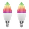 Smart LED žárovka E14 5W RGB CCT WOOX R9075/2pack WiFi Tuya sada 2ks