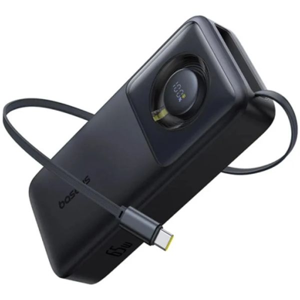 Baseus Powerbanka Qpow2 20000mAh 65W s kabelem USB-C černá