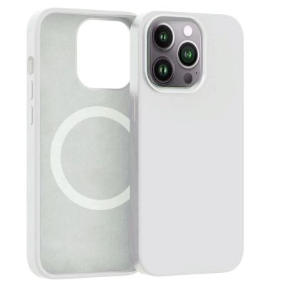 ER POWER Silikonový kryt CARNEVAL SNAP pro iPhone 13 Pro Max s MagSafe - bílá