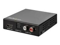 4K 60Hz - HDMI Audio De-embedder - HDR - Toslink Optical Audio - Dual RCA Audio - HDMI Audio (HD202A) - Extraktor zvukového signálu HDMI - černá
