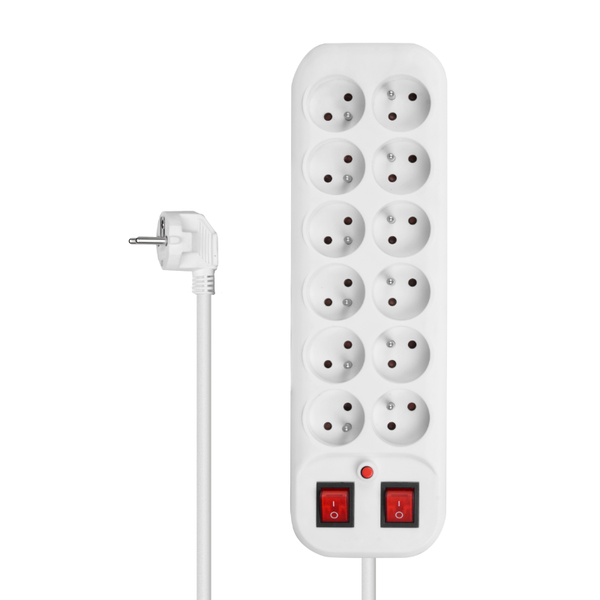 Prodlužovací kabel 12 zásuvek 1,8 m DPM PPS51