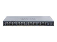 Přepínač - řízený - 48 x 10/100/1000 + 4 x gigabitů SFP - desktop, Lze montovat do rozvaděče - repasováno