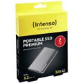INTENSO PREMIUM, Externí SSD disk, 2TB, stříbrný