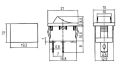 Kolébkový přepínač 2pol./2pin ON-OFF 250V/6A černá 0-I