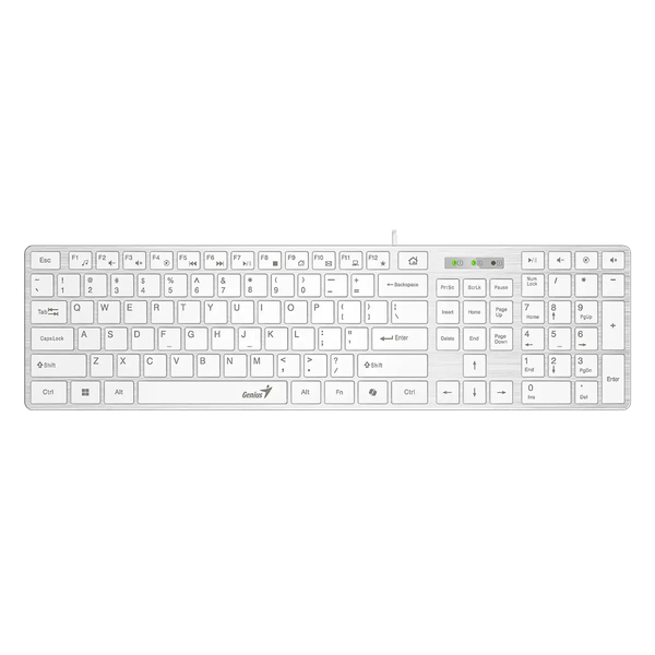 GENIUS Slimstar 126 klávesnice + Copilot bílá