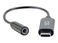 USB C to AUX Cable - USB C to Headphone Jack - Adaptér USB-C/jack sluchátek - USB-C s piny (male) do mini-phone stereo 3.5 mm se zdířkami (female) - 15.2 cm