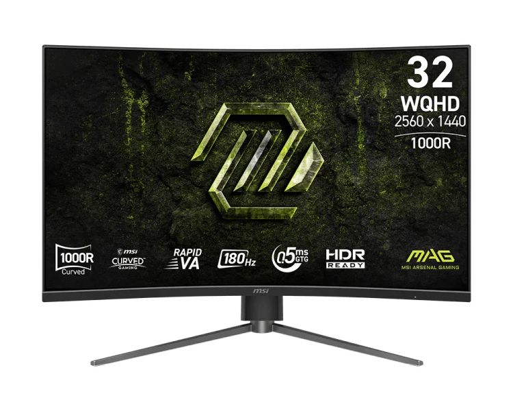 MSI MAG/325CQPF E18/31,5''/VA/QHD/180Hz/0,5ms/Čierna/3R