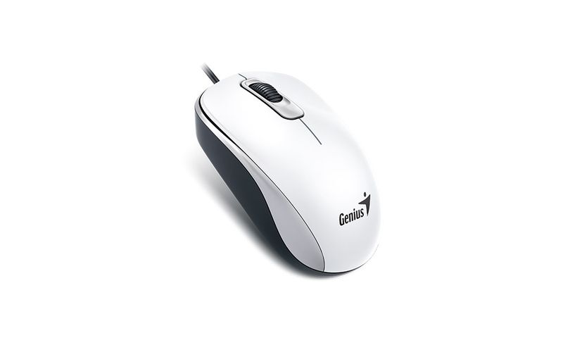 GENIUS DX-110/Kancelářská/Optická/1 000 DPI/Drátová USB/Bílá