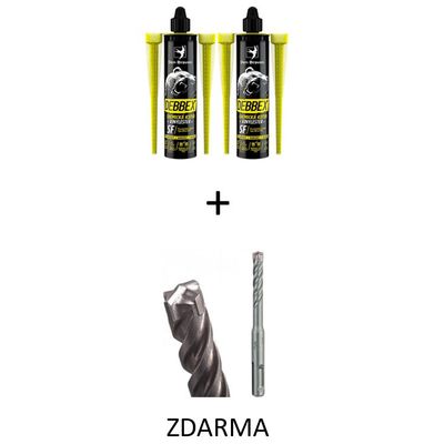 Kotva chemická SET 2x DEBBEX SF VINYLESTER 280ml + vrták ZDARMA