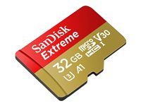 Paměťová karta flash (adaptér microSDHC - SD zahrnuto) - 32 GB - A1 / Video Class V30 / UHS-I U3 - microSDHC UHS-I