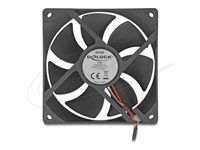 Axial Fan 24 V DC 92 x 92 x 25 mm black