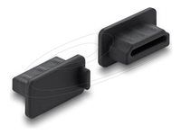 Delock - Krytka proti prachu pro kabely - for HDMI-A female - cerná (balení 10 kusu)