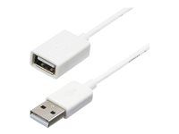 A to A - USB Male to Female Cable - 1x USB A (M), 1x USB A (F) - White, 3 meter (USBEXTPAA3MW) - Prodlužovací šňůra USB - USB (F) do USB (M) - USB 2.0 - 3 m - lisovaný - bílá - pro P/N: MSDREADU2OTG, USBEXTPAA1MW, USBEXTPAA2MW, USBPAUB1MW, USBPAUB2MW, USBPAUB50CMW
