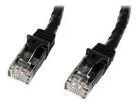 Startech 5m CAT6 Ethernet Cable, 10 Gigabit Snagless RJ45 650MHz 100W PoE Patch Cord, CAT 6 10GbE UTP Network Cable w/Strain Relief, Black, Wiring is UL Certified/TIA - Category 6 - 24AWG (N6PATC5MBK) - Patch kabel - RJ-45 (M) do RJ-45 (M) - 5 m - UTP - CAT 6 - lisovaný, provedení bez hrbolku - cerná