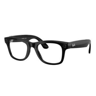 Meta Ray-Ban Gen2 Wayfarer, Shiny Black, Green transitions