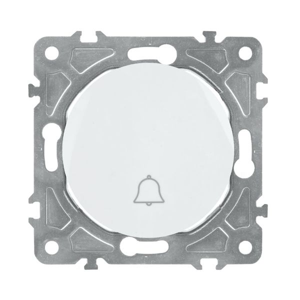 Zvonek spínač ELECTROMALT OVAL OVA1020W, bílý