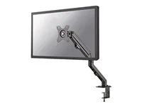 Montážní sada - plný pohyb - pro Displej LCD - ocel - černá - velikost obrazovky: 17"-27" - upevnění svorkou, průchodka, upevnitelné na stůl