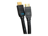 In-Wall M/M - Kabel HDMI s ethernetem - HDMI s piny (male) do HDMI s piny (male) - 7.6 m - černá - aktivní, podpora 4K60Hz