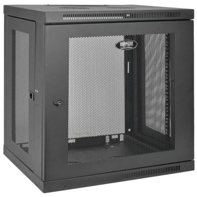Skříň SmartRack 12U, Š=600mm, Hl=450mm, hloubka pro přepínače, montáž na stěnu