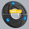 Sada litinových závaží REBEL RBA-2107 4x1,25kg