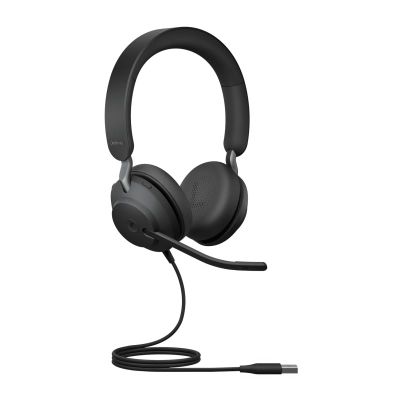 JABRA Evolve2 40 SE, Sluchátka, Stereo, USB-A, Tea